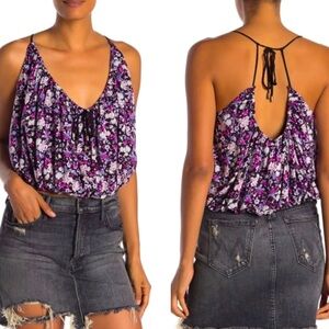 Free people flowy daisy babe floral tank top